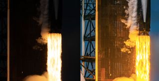 Two versions of the same launch photo. Editing makes a big difference.