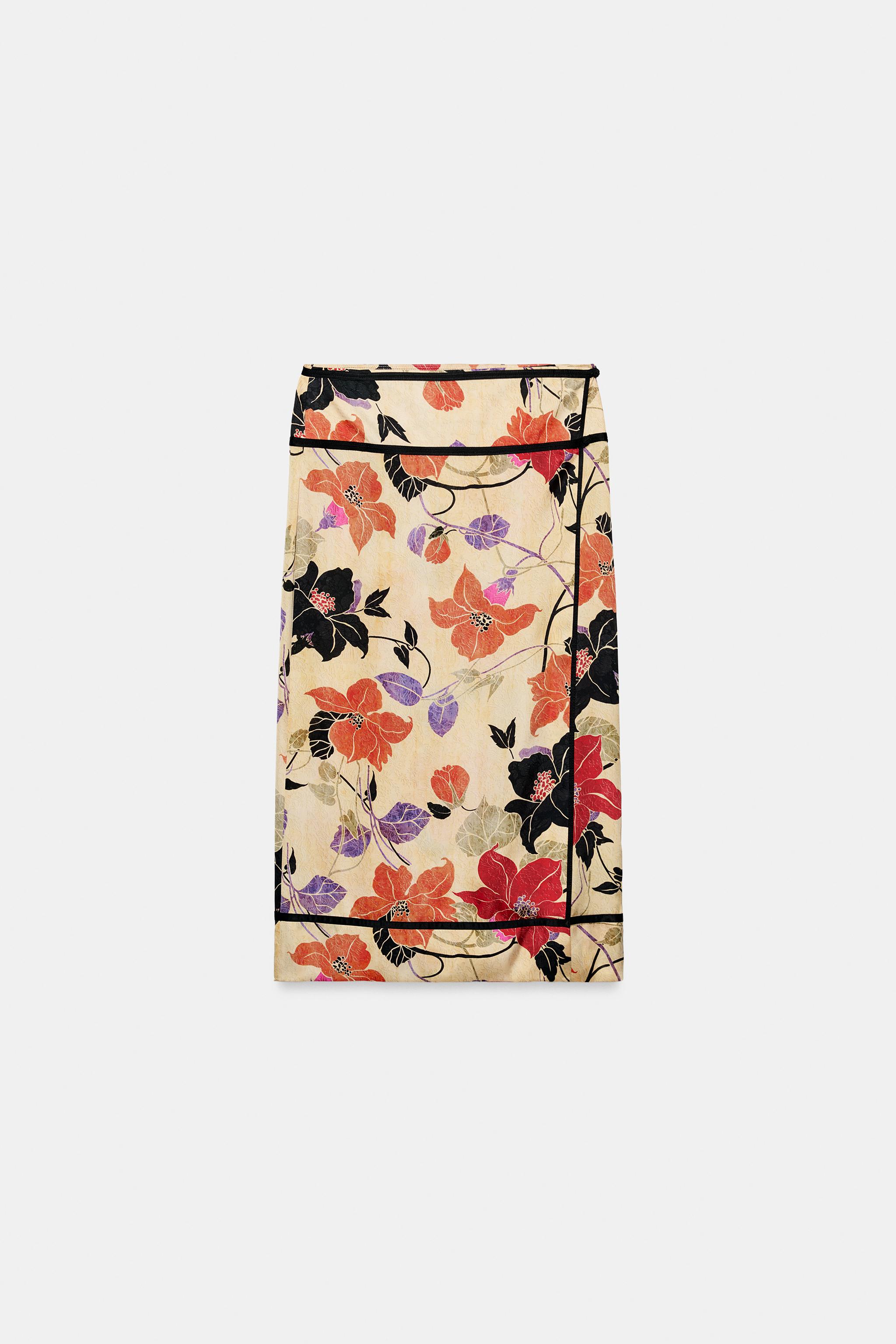 Zw Collection Floral Pareo Skirt