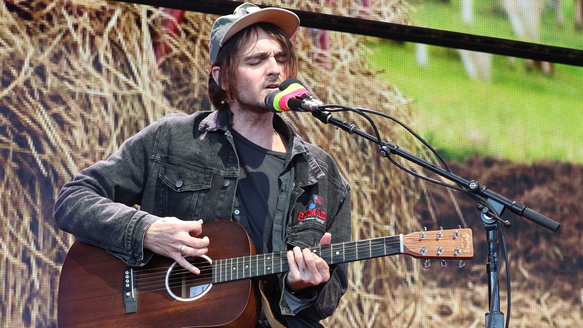 Micah &quot;Particle Kid&quot; Nelson performs in concert with his father Willie Nelson during Farm Aid at Ruoff Home Mortgage Music Center on September 23, 2023 in Noblesville, Indiana.