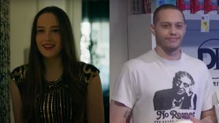 Side by side of Elsie Hewitt and Pete Davidson