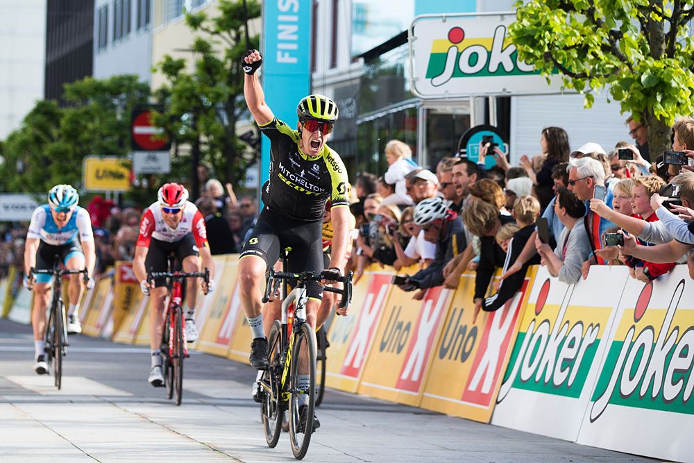 Edoardo Affini of Italy and Team Mitchelton - Scott wins stage 4 at Tour of Norway