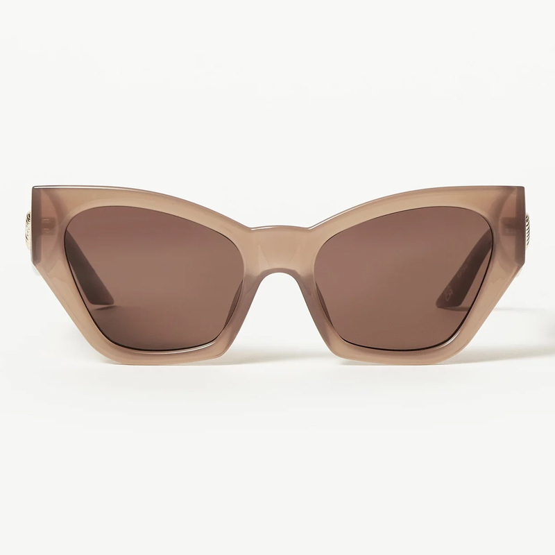 Missoma cat's eye sunglasses in taupe