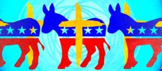 The Democratic logo.