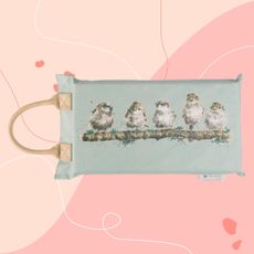 Wrendale Designs 'Daisy Chain' Garden Kneeler on pink background