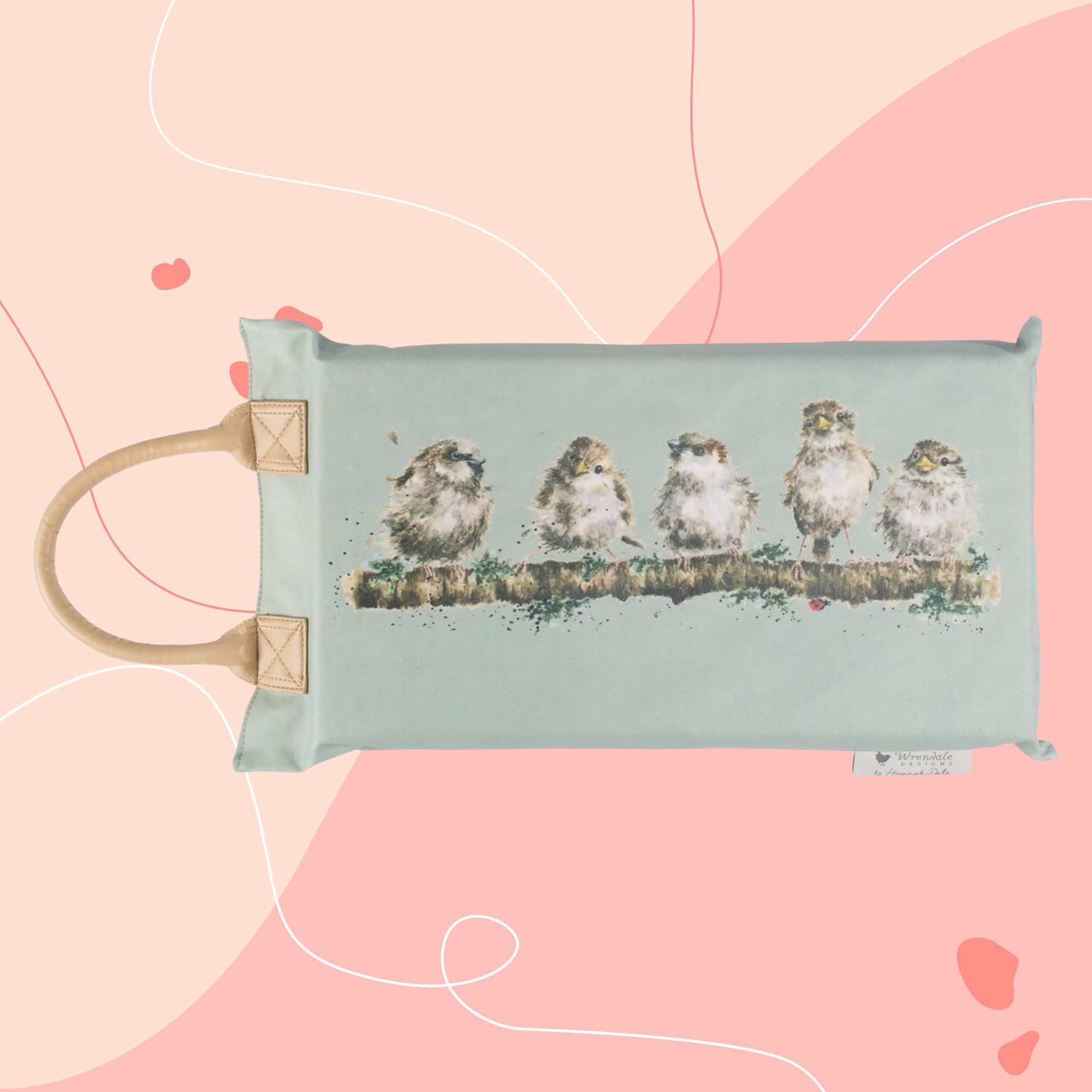 Wrendale Designs &#039;Daisy Chain&#039; Garden Kneeler on pink background