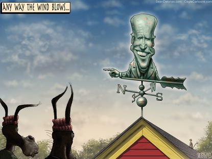 Political Cartoon U.S. Joe Biden 2020 Democratic Primary
