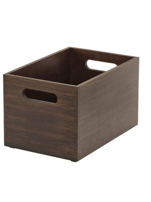 Uppdatera Storage Box - Dark Bamboo 6 &frac14;x9 &frac12;x6 "