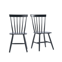 Set of 2 Jimi Solid Wood Spindle-Back Chairs |was £199now £99.50 at La Redoute