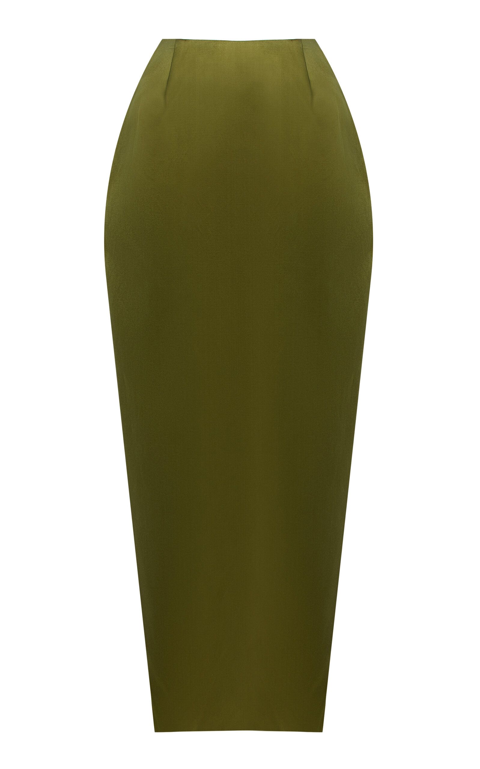Wasp Cotton-Silk Midi Skirt
