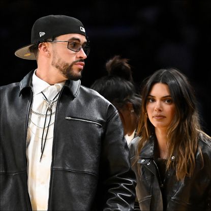 Bad Bunny and Kendall Jenner spotted at a NBA game. 