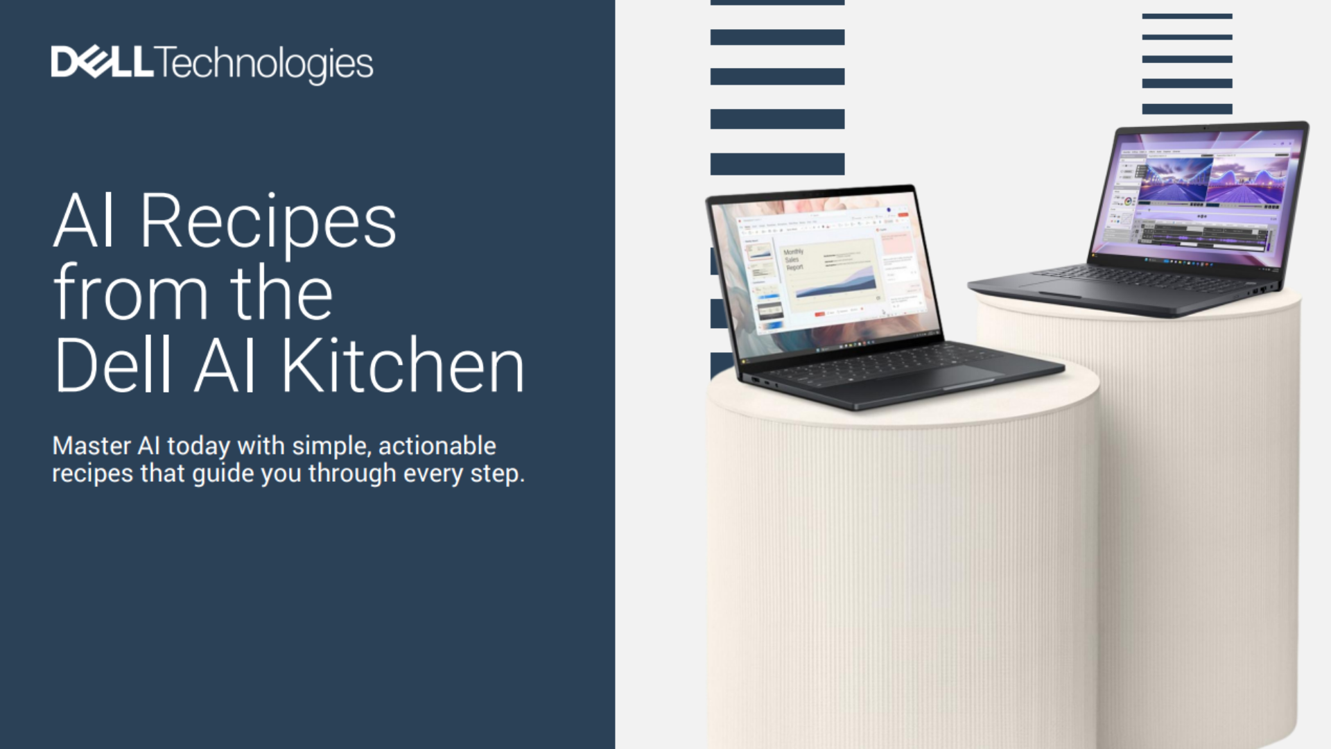 AI Recipes from the Dell AI Kitchen Brochure with Intel Core Ultra Processors