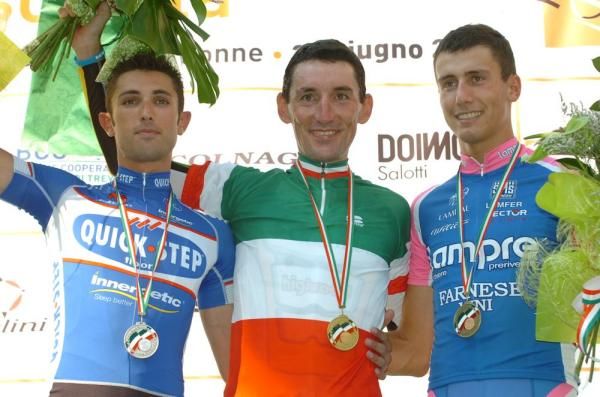 The Italian TT championship podium