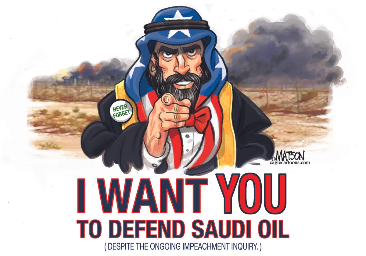 Political Cartoon U.S. Uncle Sam Saudi Supports Oil | The Week