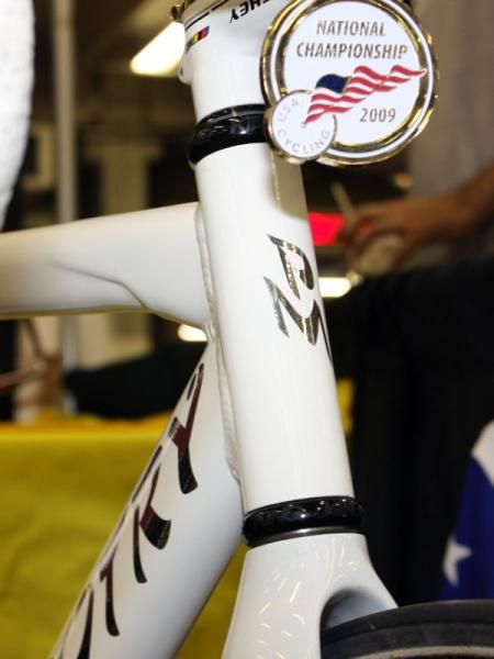A bit of shaping on the top tube increases front-end stiffness.