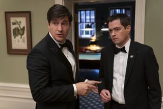 Ken Marino as Harry Hollinger, Dan Perrault as Colin Trask in episode 101 of The Residence.