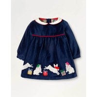 Christmas Bunny Velvet Dress for £30.60 (Was £34) from Mini Boden