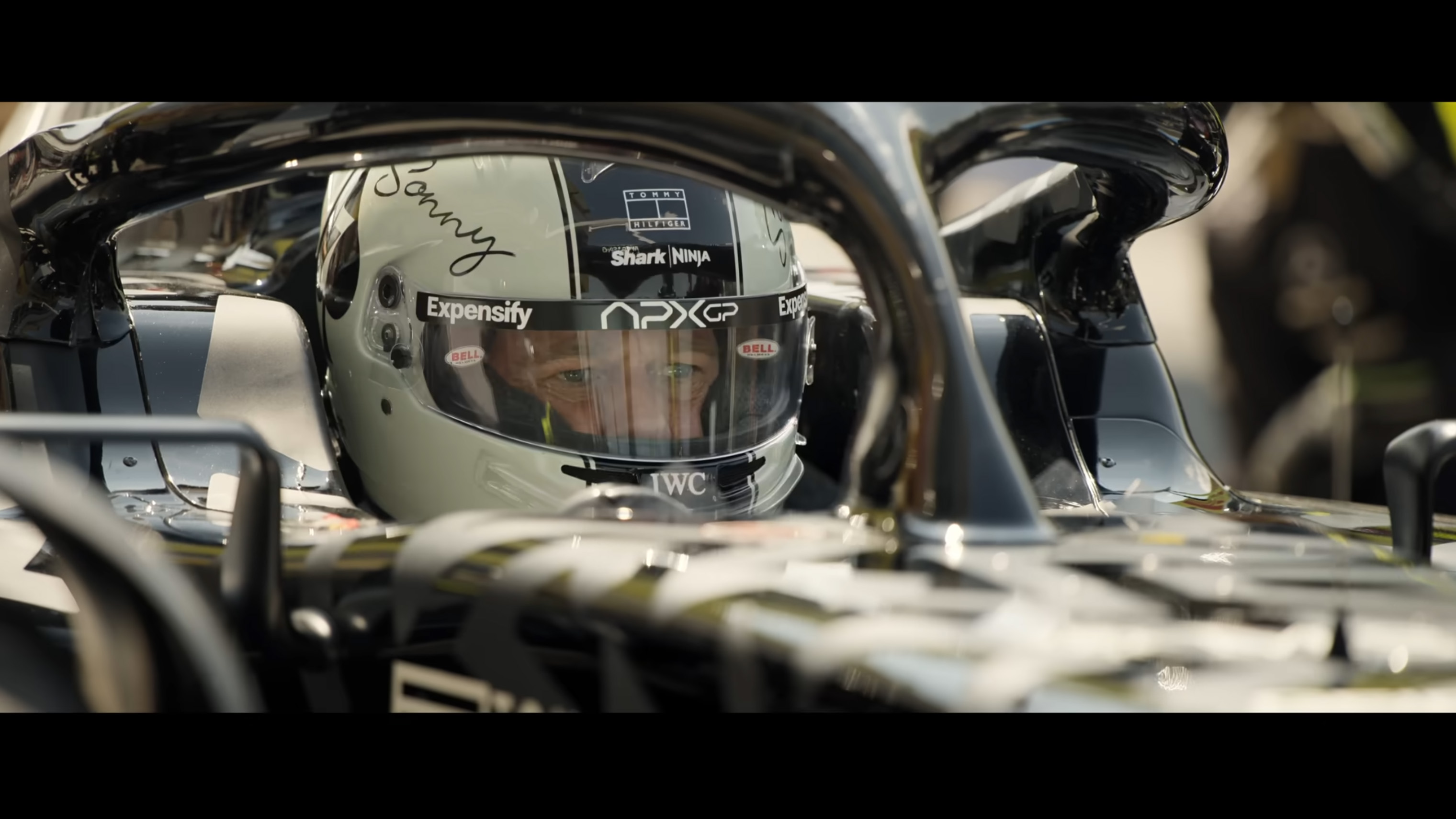 Screenshot from the official F1 The Movie trailer