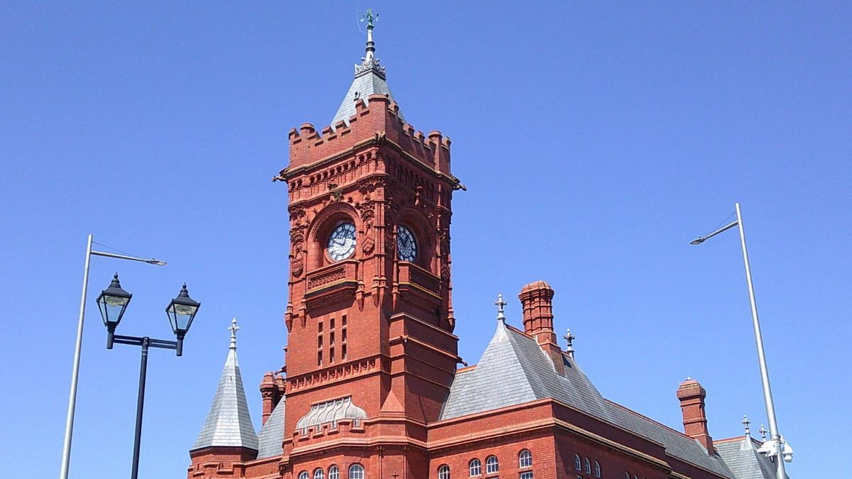 A zoomed image of a building using the Lola camera