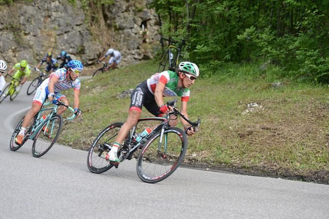 Franco Pellizotti and Fabio Felline