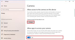 Windows 10 enable camera access