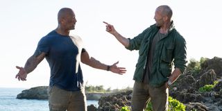 Dwayne Johnson and Jason Statham in Hobbs & Shaw