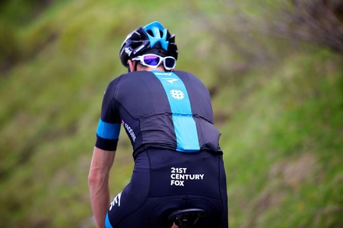 The 21st Century Fox name is being added to the Team Sky kit as the team has the newly formed company as a new sponsor.