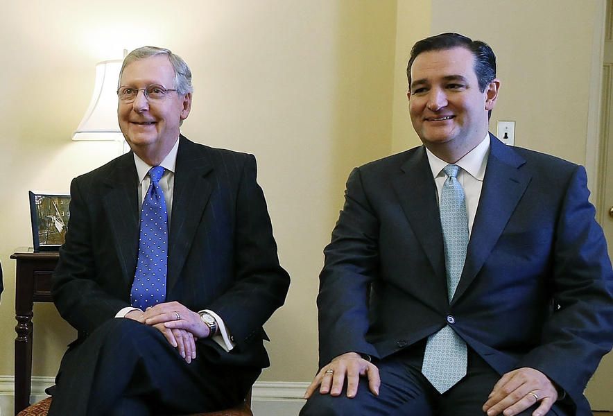 Ted Cruz avoids saying whether he&amp;#039;ll support Sen. Mitch McConnell as majority leader