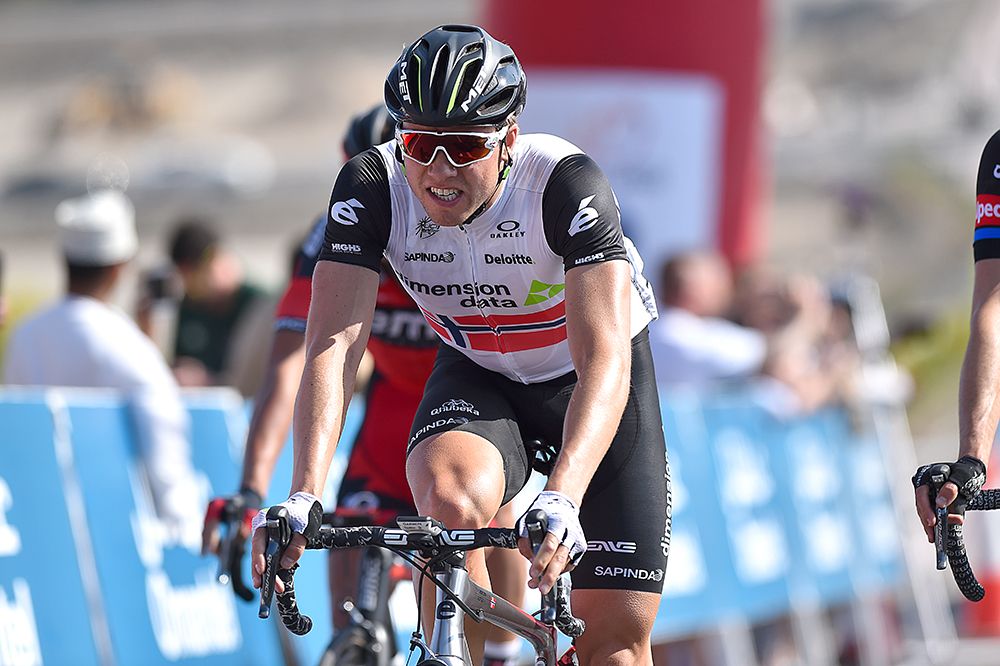 Edvald Boasson Hagen crossed the line in fourth