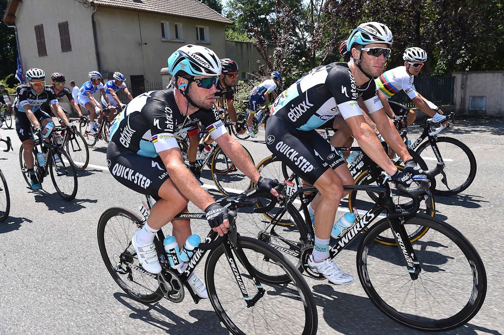 Mark Cavendish in action during stage 10.