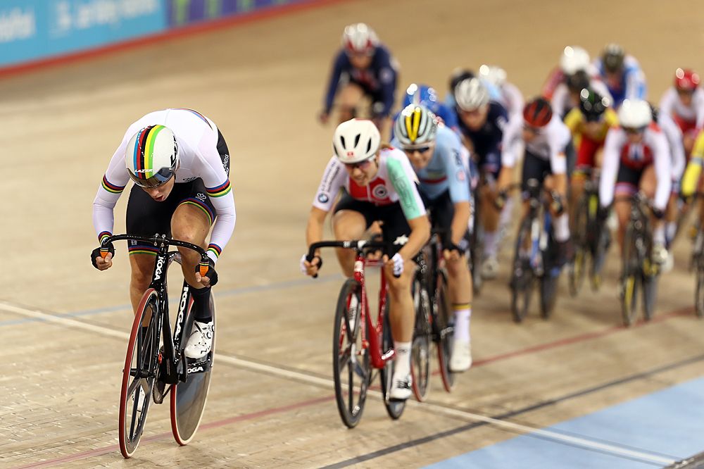 Kirsten Wild (Netherlands) racing the Omnium in London