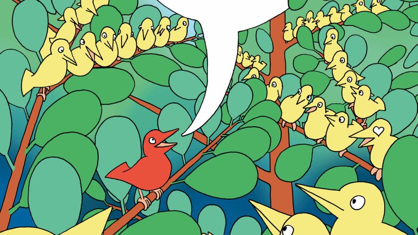 bird with speech bubble