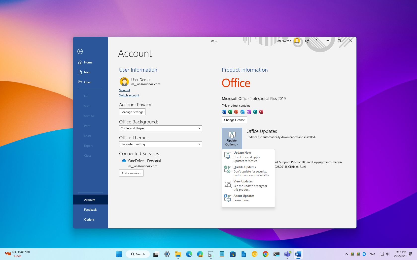 How to disable updates for Microsoft Office apps on Windows 10 and 11