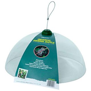 Woodside Plastic Universal Squirrel Baffle Dome With Hook, for Feeding Stations & Hanging Feeders, Bird Feed Guard