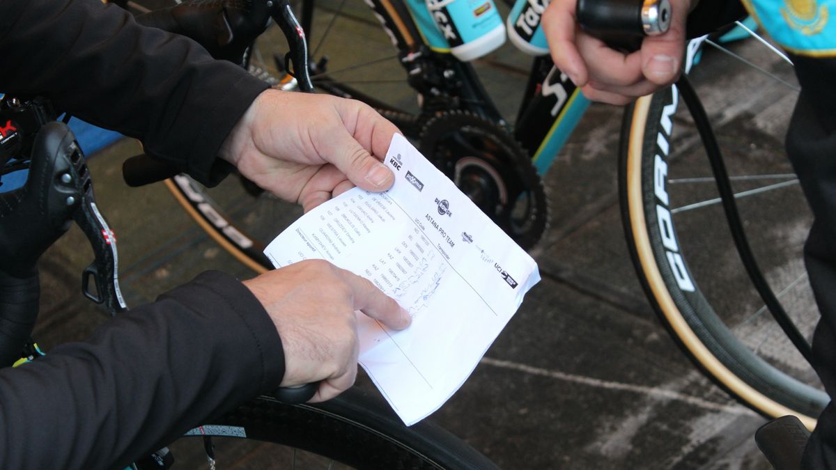 On many teams, each rider has a specific front and rear pressure