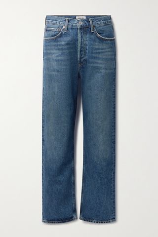+ Net Sustain '90s Mid-Rise Straight-Leg Organic Jeans