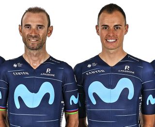 Two leaders for the men's Movistar Team are Alejandro Valverde and Enric Mas