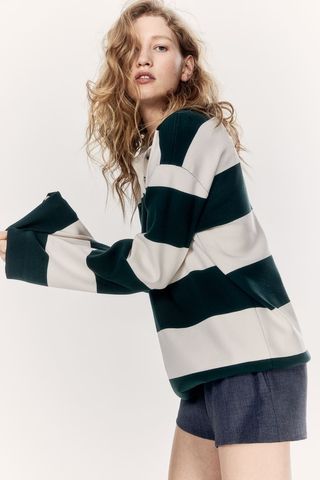 Fine-Knit Polo Jumper