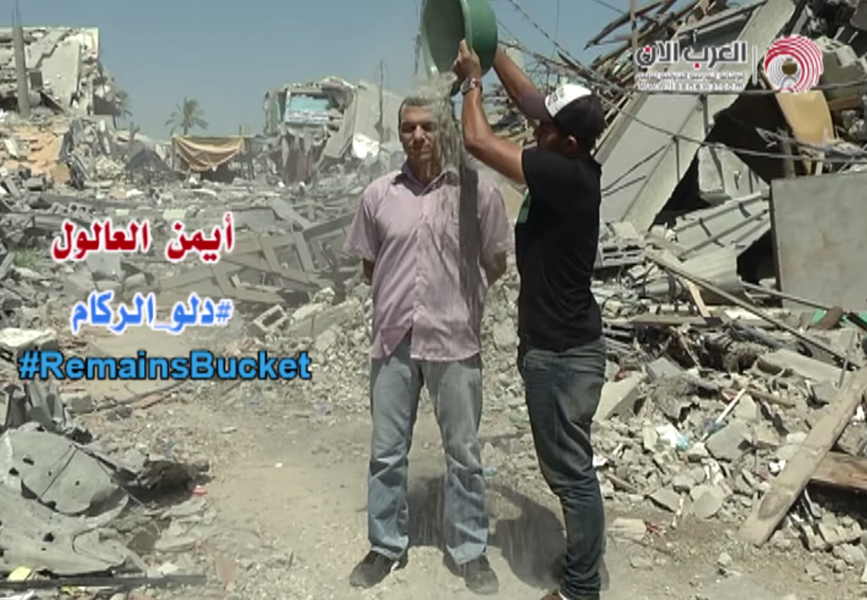 The Rubble Bucket Challenge: Gaza&amp;#039;s answer to the ice bucket campaign