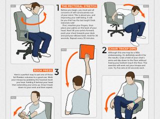 The best infographics: Desk exercises