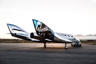 Virgin Galactic's VSS Unity on Tarmac