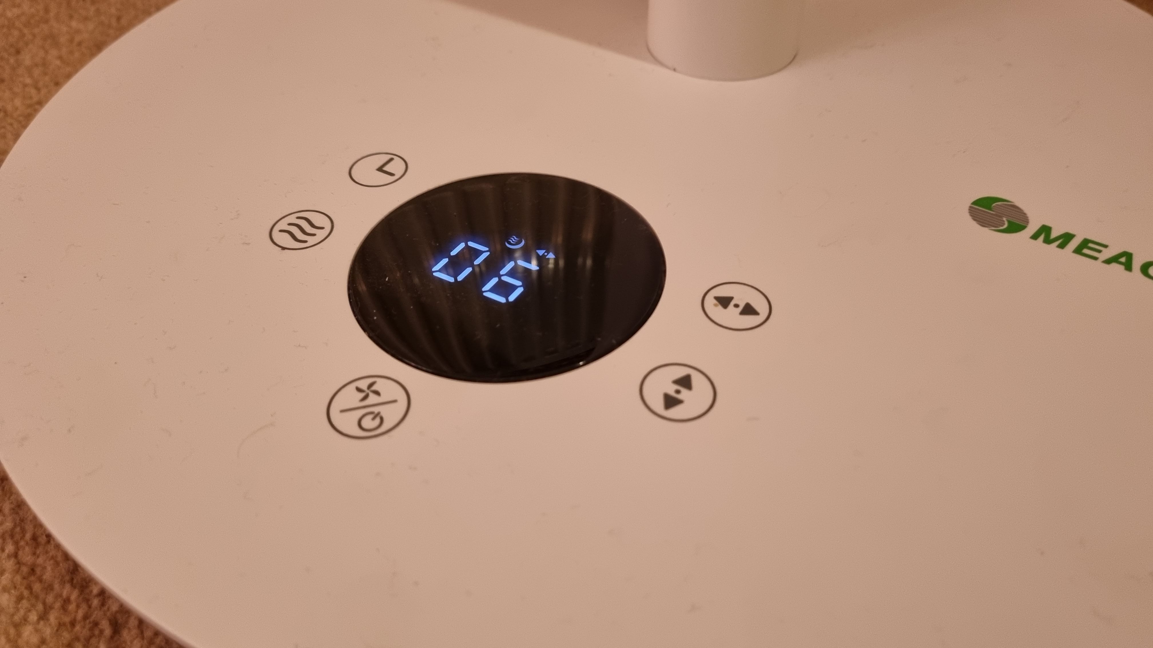 Meaco 1056P fan in bedroom
