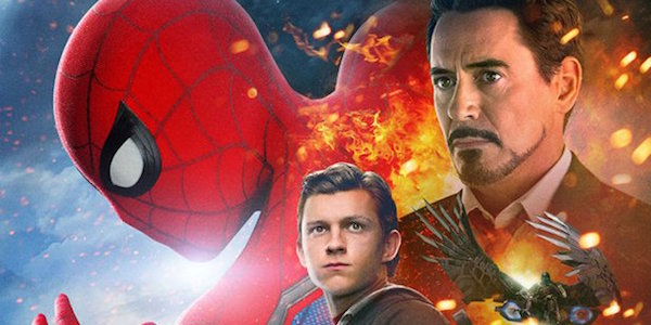 The top of the new Spider-Man: Homecoming poster