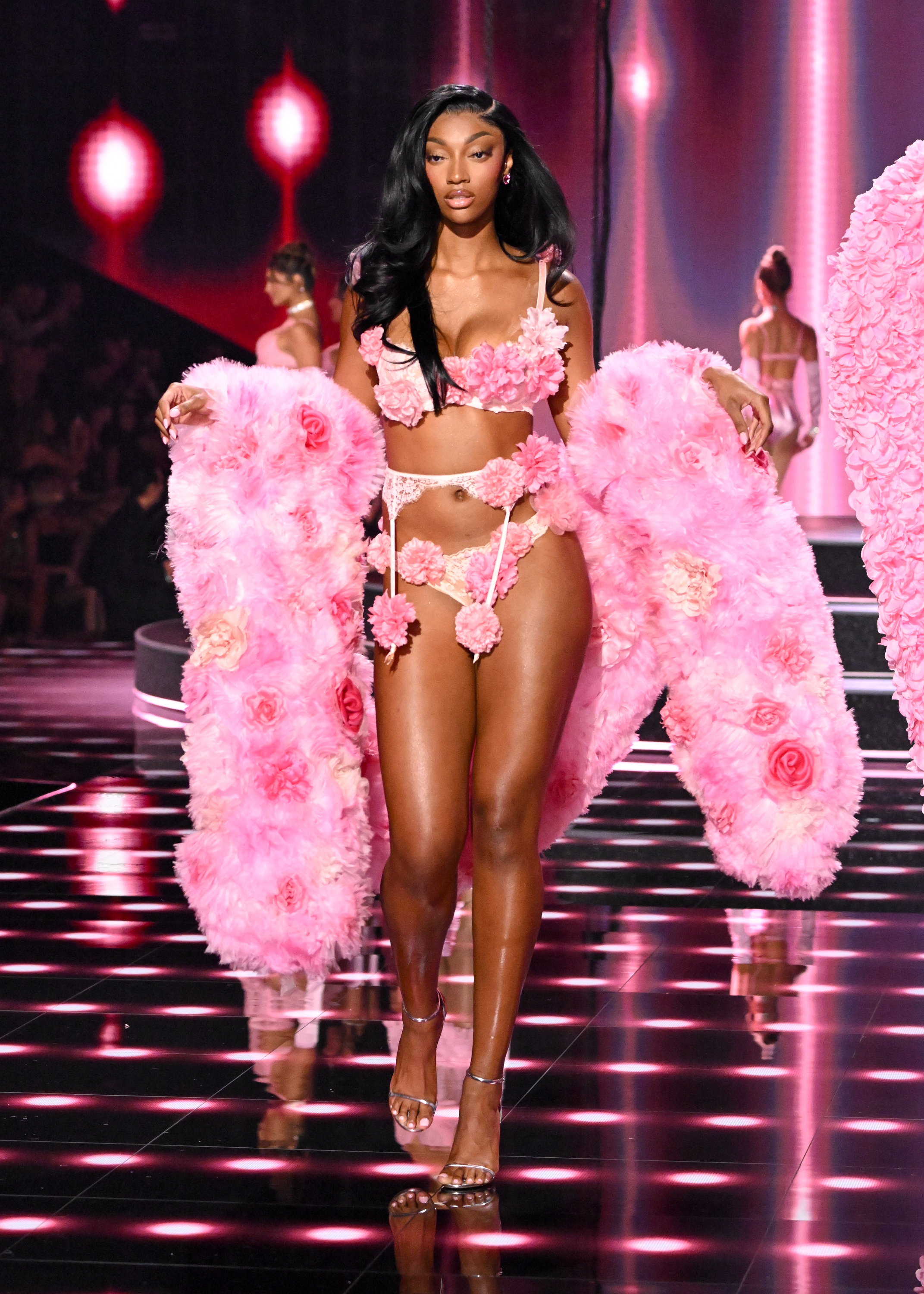 Angel Reese at the 2025 Victoria&#039;s Secret Fashion Show held at Steiner Studios on October 15, 2025 in New York, New York.
