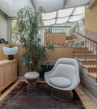 conservatory in milan apartment; interior design by Studio Luca Guadagnino