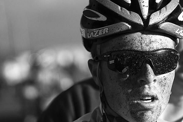 Tasmanian Matthew McDonagh (Lawson Homes) did it tough during the greasy conditions on stage two.