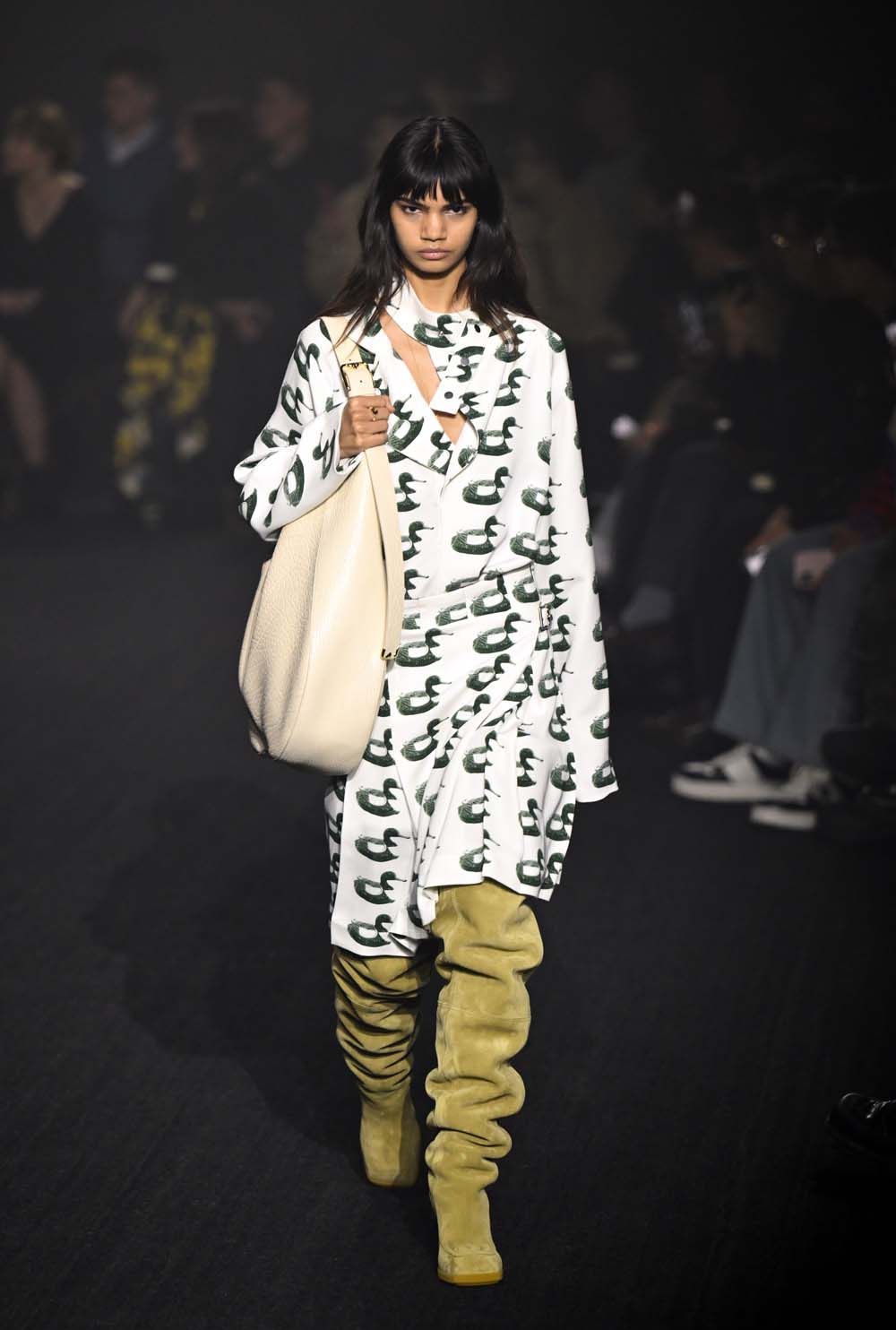on the runway at London Fashion Week AW23