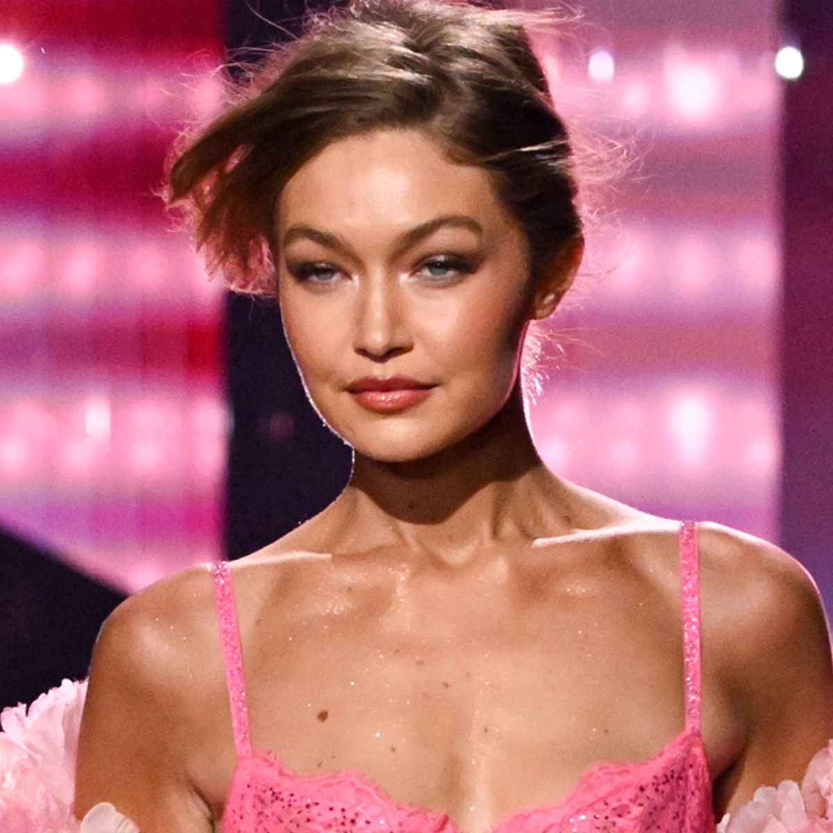 Gigi Hadid at the 2025 Victoria's Secret Fashion Show held at Steiner Studios on October 15, 2025 in New York, New York. 