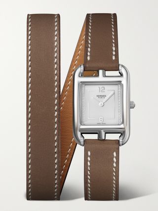 Cape Cod Double Tour 31mm Small Stainless Steel, Leather and Diamond Watch