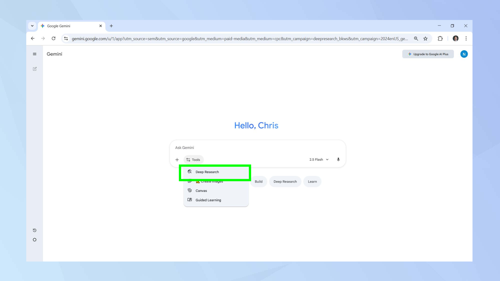 Gemini deep research