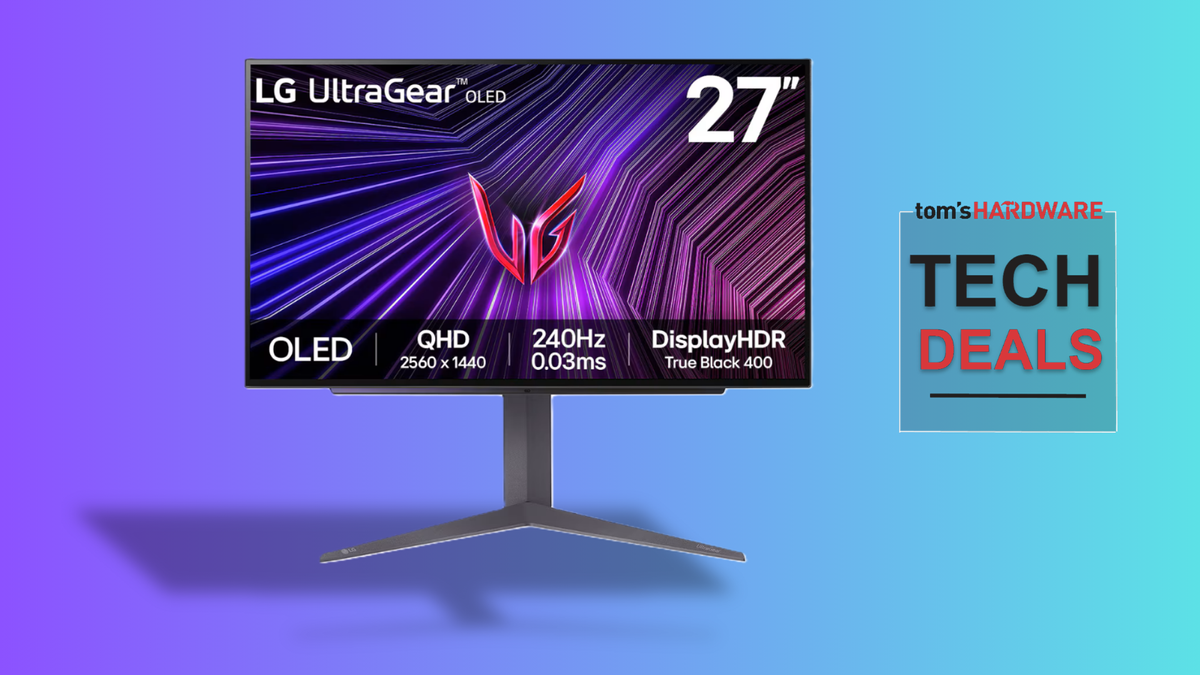 Get a 27" 1440p OLED monitor with a blazing-fast 240 Hz refresh rate for just $499 — LG's 27GS93QE-B is $400 off right now, features 1,300 nits of peak HDR brightness